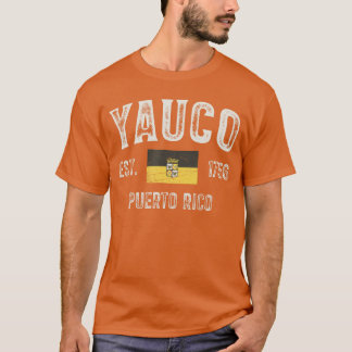T-shirt Ville de Yauco à Porto Rico Ét 1756 Porto Rico Dra