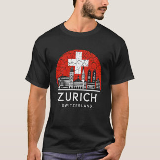 T-shirt Ville de Zurich Suisse