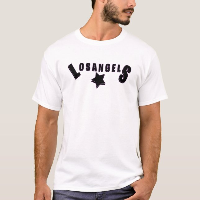T-shirt Ville des Anges : Conception audacieuse de mode ur (Devant)