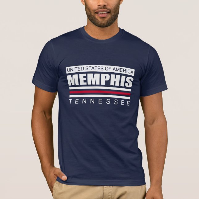 T-shirt VILLE des Etats-Unis d'Amérique MEMPHIS Tennessee (Devant)