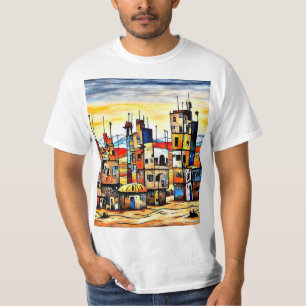 T-shirt Ville désertique inachevée