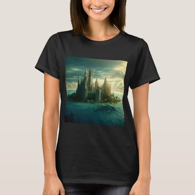 T-shirt Ville d'Imaginaire d'Atlantis (3) (Devant)