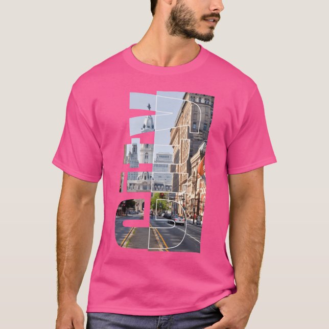 T-shirt Ville drôle (Devant)
