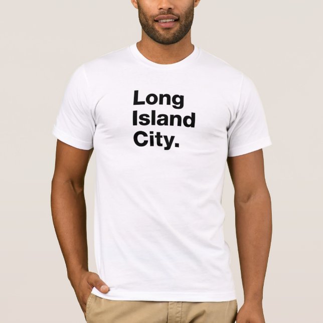 T-shirt Ville du Long Island (noir) (Devant)