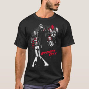 T-shirt Ville éffrayante - Poster du film d'horreur