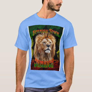 T-shirt VILLE ESPAGNOLE Jamaïque Rasta Lion Reggae