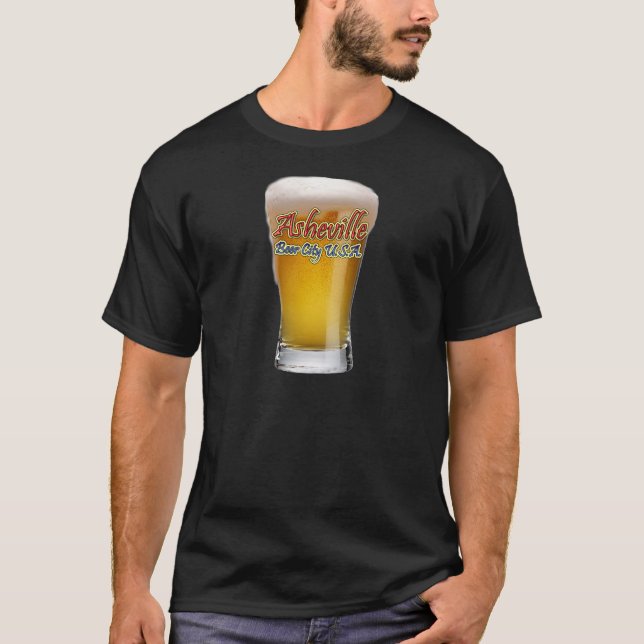 T-shirt Ville Etats-Unis de bière d'Asheville (Devant)