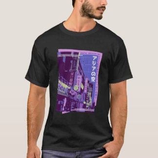 T-shirt Ville japonaise, Concept Anime Vaporwave Esthétiqu