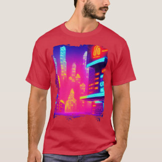 T-shirt Ville japonaise de Neon cool