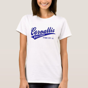 T-shirt Ville la Californie de studio de lycée de
