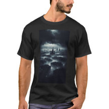 T-shirt ville nuit noire