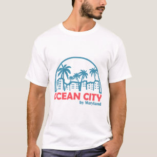 T-shirt Ville océanique d'été - maryland