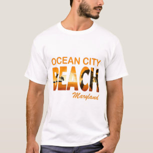 T-shirt Ville océanique d'été - maryland