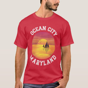 T-shirt Ville océanique vintage Maryland Rétro 70s 80s ami
