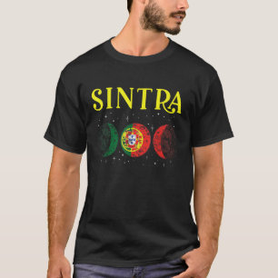 T-shirt Ville portugaise de Sintra Drapeau rétro du Portug