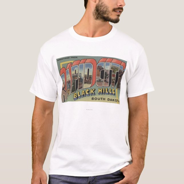 T-shirt Ville rapide, le Dakota du Sud - grandes scènes de (Devant)