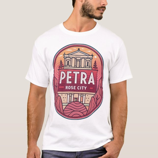 T-SHIRT VILLE ROSE DE PETRA (Devant)