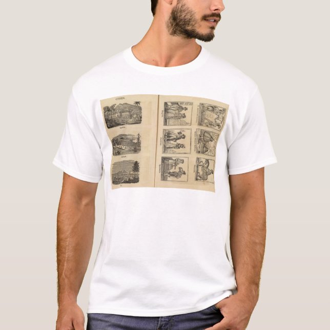 T-shirt Villes, costumes (Devant)