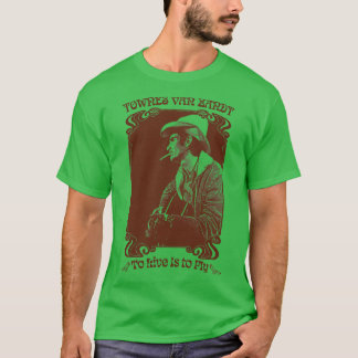 T-shirt Villes Van Zandt Design de style rétro