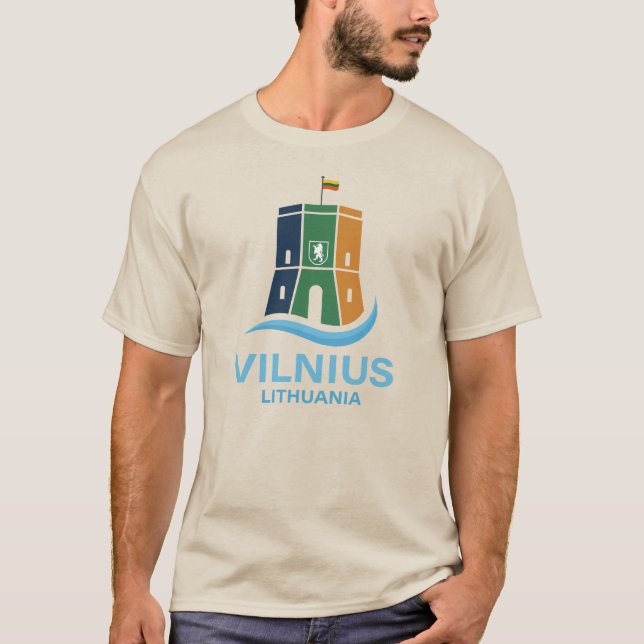 T-shirt Vilnius Lituanie (Devant)