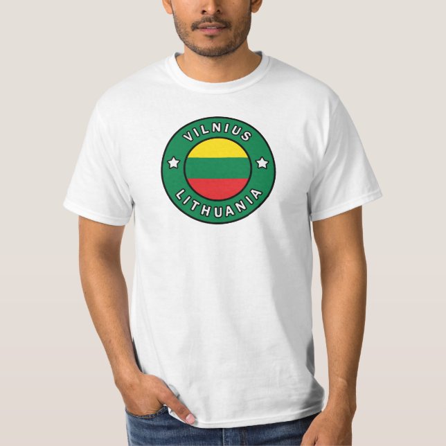 T-shirt Vilnius Lituanie (Devant)
