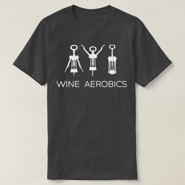 T-shirt Vin Aérobic Yoga Gym Exercice 1 (Design devant)