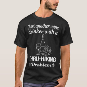 T-shirt Vin Boisson Thru-Randonnée Randonnée pédestre Rand