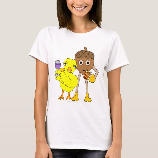 T-shirt Vin Chick Beer Nut (Devant)