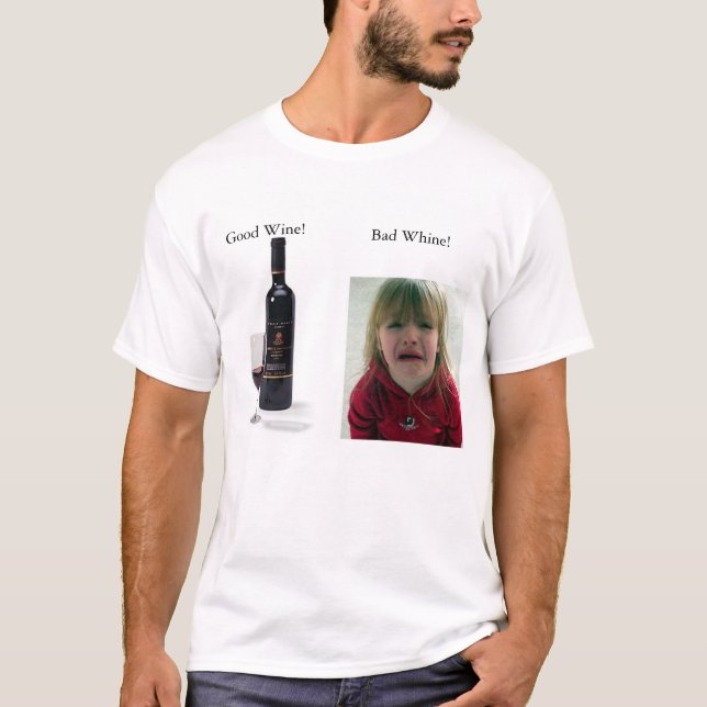 T-shirt Vin contre le gémissement (Devant)