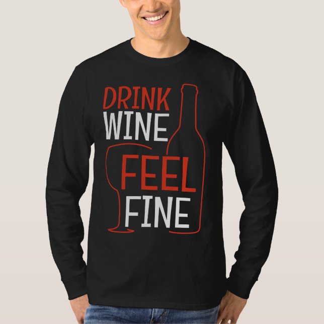 T-shirt Vin cool À Boire À Faire Sentir Vin Fin (Devant)