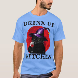 T-shirt Vin de chat Boire des sorcières