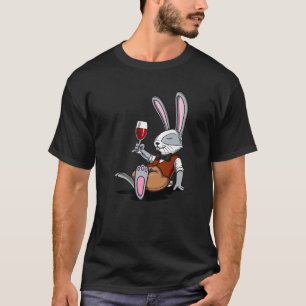 T-shirt Vin de lapin Partie Boire drôle Drunk Bunny Hommes