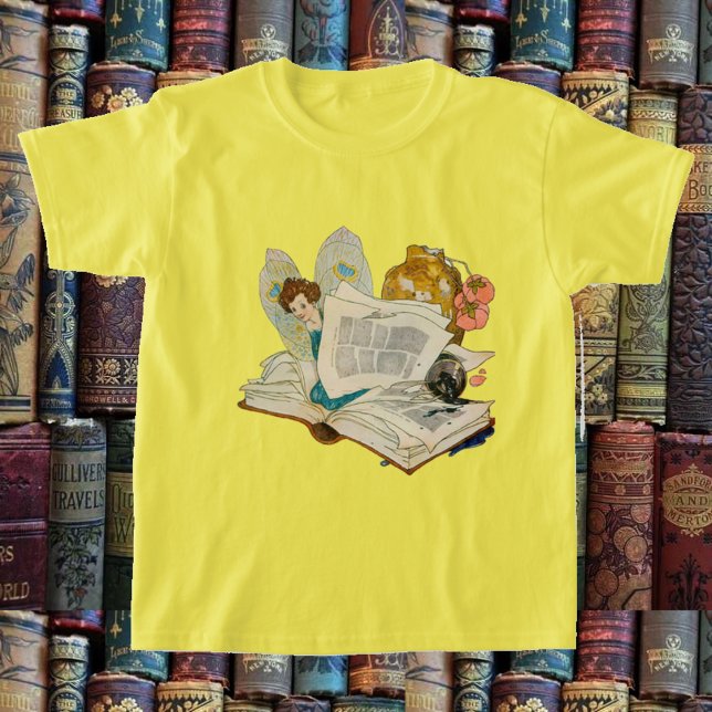 T-shirt Vin de livre Fairy (Créateur téléchargé)