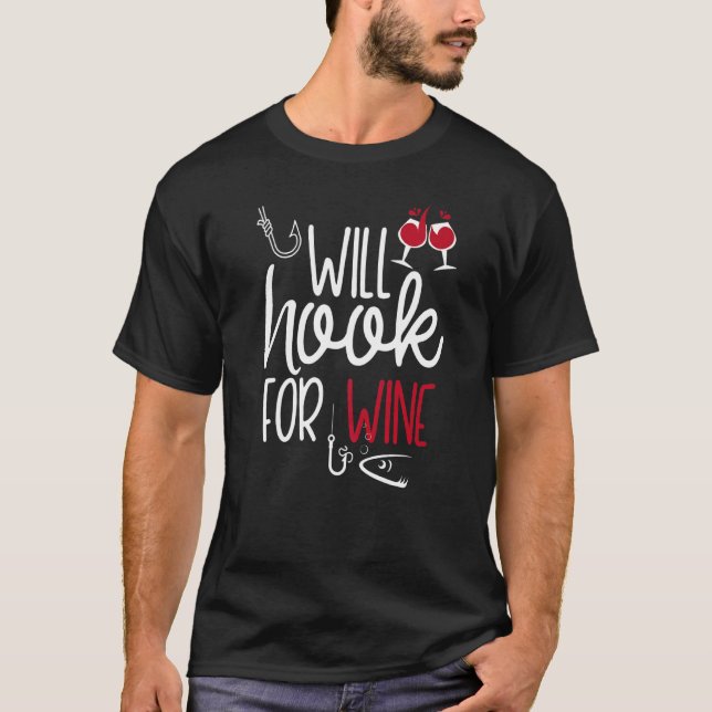 T-shirt Vin de pêche drôle pour femmes accrochera pour le  (Devant)
