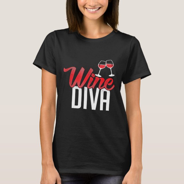 T-shirt Vin Diva Vin Amateur (Devant)