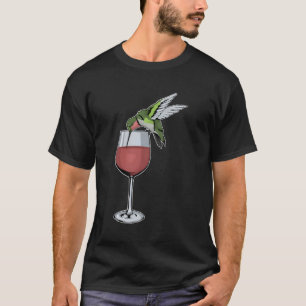T-shirt Vin d'oiseau de colibri Esprit animal Vin animal H