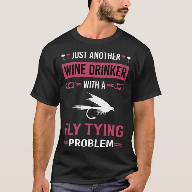 T-shirt Vin Drinker Fly Tying (Devant)