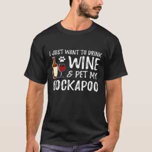 T-shirt Vin Et Cockapou Drôle Chien Maman Ou Papa Chien Id