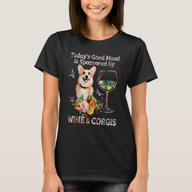 T-shirt Vin Et Corgis (Devant)