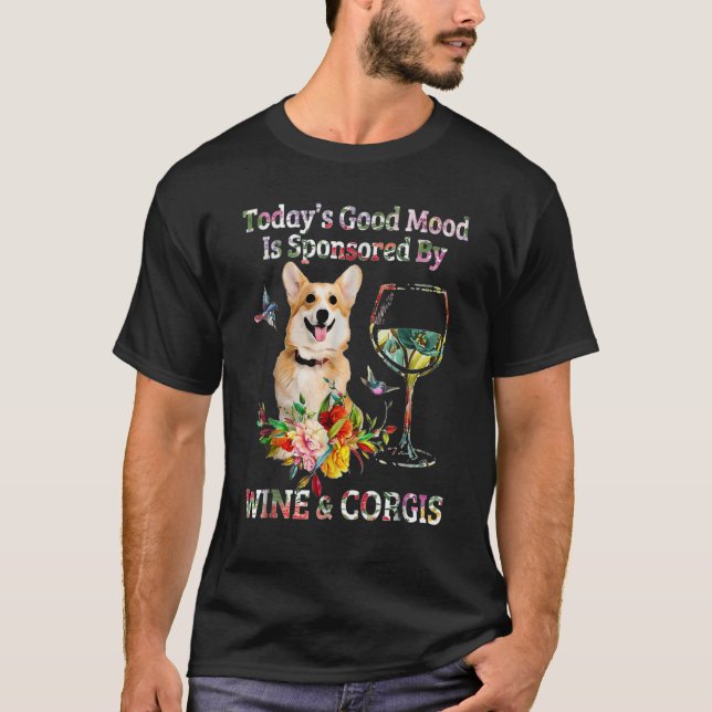 T-shirt Vin Et Corgis (Devant)