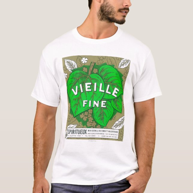 T-shirt Vin fin LabelEurope de Vieille (Devant)