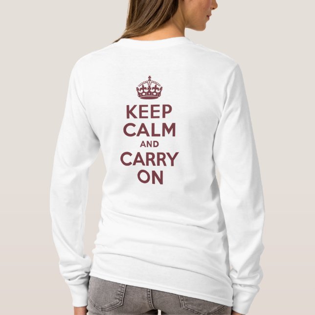 T-shirt Vin Gardez le calme et continuer (Dos)