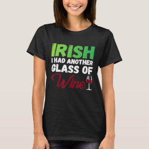T-shirt Vin Jour de la St Patrick Alcool Rouge Vin Célébra