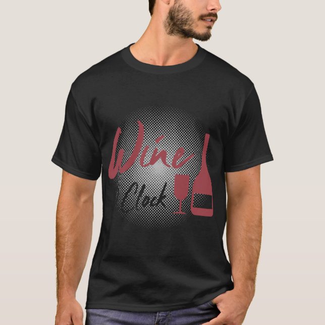 T-shirt Vin O Horloge 33 (Devant)