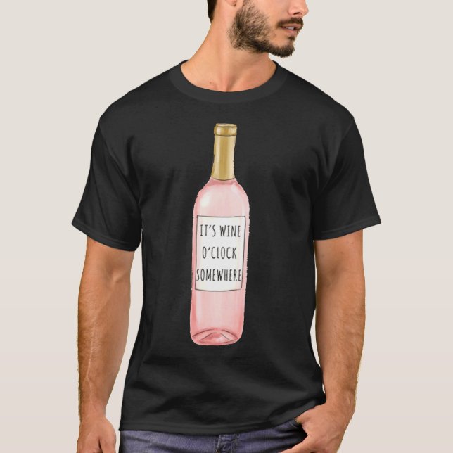 T-shirt Vin O Horloge Quelque Part 41 (Devant)