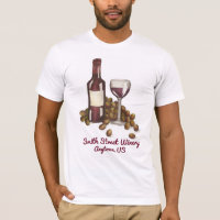 Vin personnalisé Boutique Verre + Tee - shirt de r
