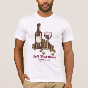T-shirt Vin personnalisé Boutique Verre + Tee - shirt de r