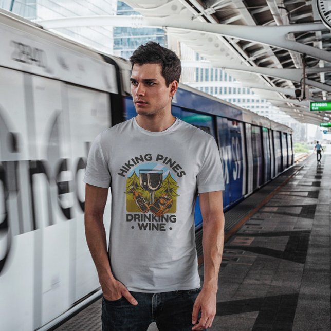 T-shirt Vin randonnée Et Boisson (Créateur téléchargé)