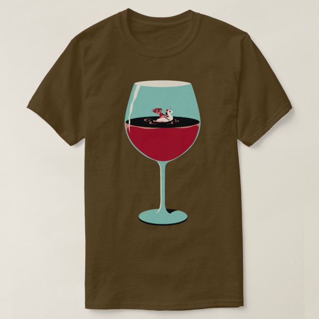 T-shirt Vin rose Vacances été Design pour adultes par Tob (Design devant)