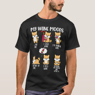 T-shirt Vin rouge Shiba Inu Chien